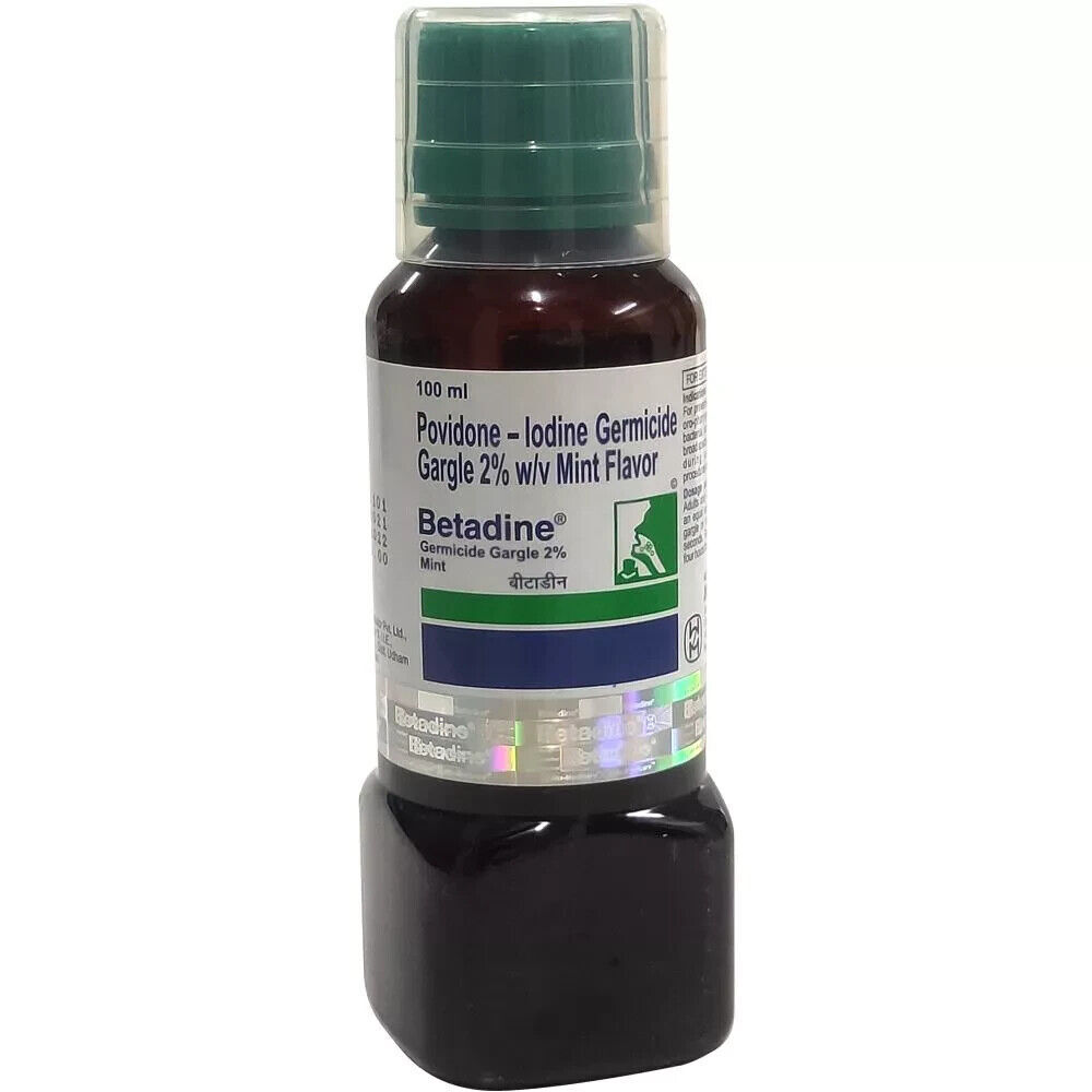 Betadine 2 Gargle Mint (100ml) Mouth Infection, Bad Breath and Sore