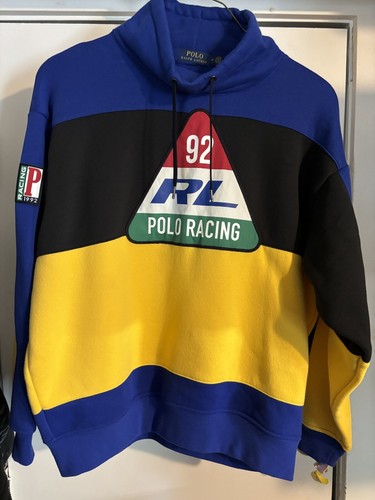 Polo Ralph Lauren 92 Rl Racing Funnel Neck Color Blocked Fleece Gr. M - Bild 3 von 4