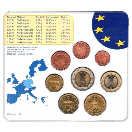 Deutschland Coffret Official Münzen Bundesrepublik Deutschland Buchstabe D - Picture 2 of 2