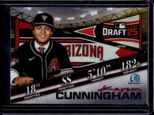 2025 Bowman Draft Kayson Cunningham Night Chrome #BDN-2 Diamondbacks