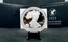 2021-W Proof American Silver Eagle with OGP & COA! 1 Oz .999 Silver