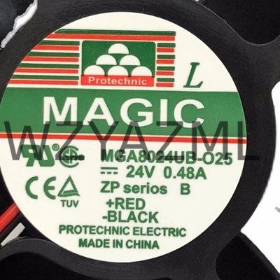 1PC MGA8024UB-025 8025 24V 0.48A 8CM inverter cooling fan 2pin #zb