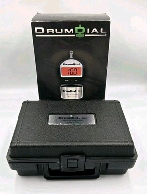 DrumDial Digital Drum Tuner w/ Hard Case   Open Box NOS   Rare Combo