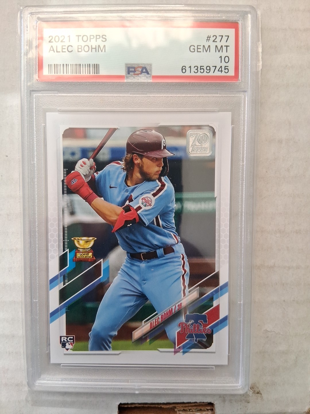 2021 Topps - Alec Bohm #277 Vertical, Batting (RC)