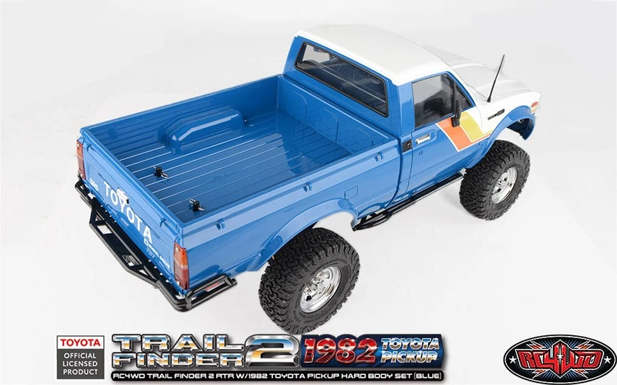 Juego de carrocería rígida azul RC4WD Z-RTR0069 1/10 Trail Finder 2 RTR con camioneta Toyota 1982 Foto 3 de 4