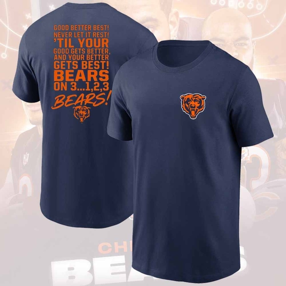 NEW! Chicago Bears Good Better Best Collection Tee Unisex Gifts For ...