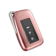 Kimity for Lexus Key Fob Cover, Stylish Soft TPU Case LK A, Pink