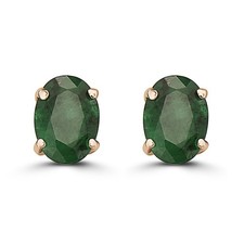 Birthstone 14K Rose Gold Stud Earrings with 1...