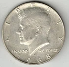1968-D Kennedy 40% Silver Half Dollar