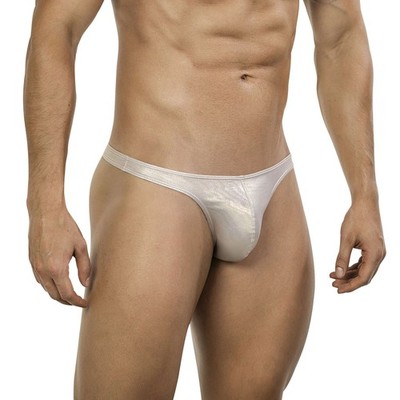 Clever Moda Vortex Nemesis Tanga Herren Unterwäsche String Curvy Pouch Soft Gold