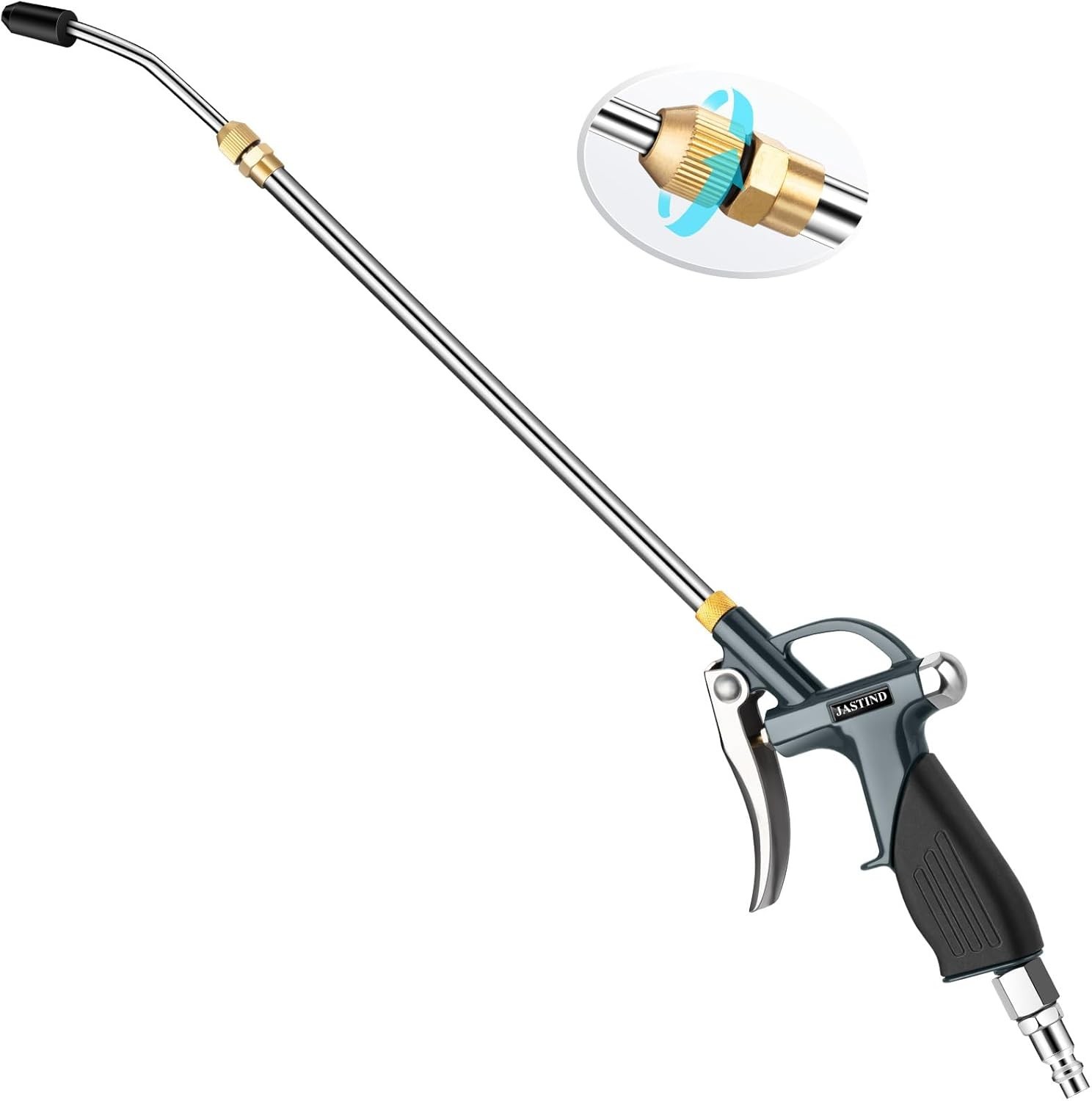 High Pressure Air Blow Gun, 19-28 Inch Extension Long Air Nozzle Blower Wand wit