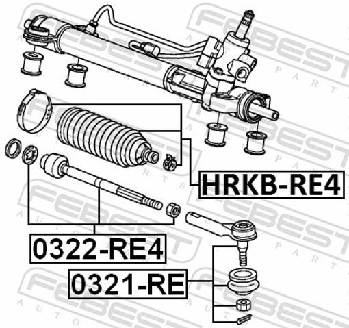 4x ✅Fits FEBEST HRKB-RE4 STEERING GEAR BOOT  ⭐UK Seller⭐