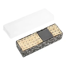 40Pcs Rubber Stamps Number Weekly Wood Number Stamp Wooden Stamp with Ink Pad