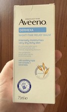 Aveeno Dermexa Night-Time Relief Balm (75ml) for Dry Itchy Skin BRAND NEW IN BOX