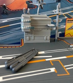 Galoob Micro Machines Military Sea Launch Command Aircraft Carrier In Box 1998