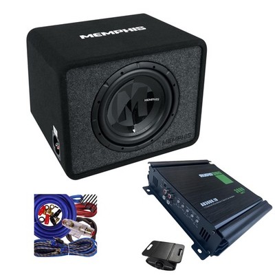 Memphis Audio PRXE12S2 Subwoofer & Audio 360 3000W Car Amplifier  + Wiring  Kit
