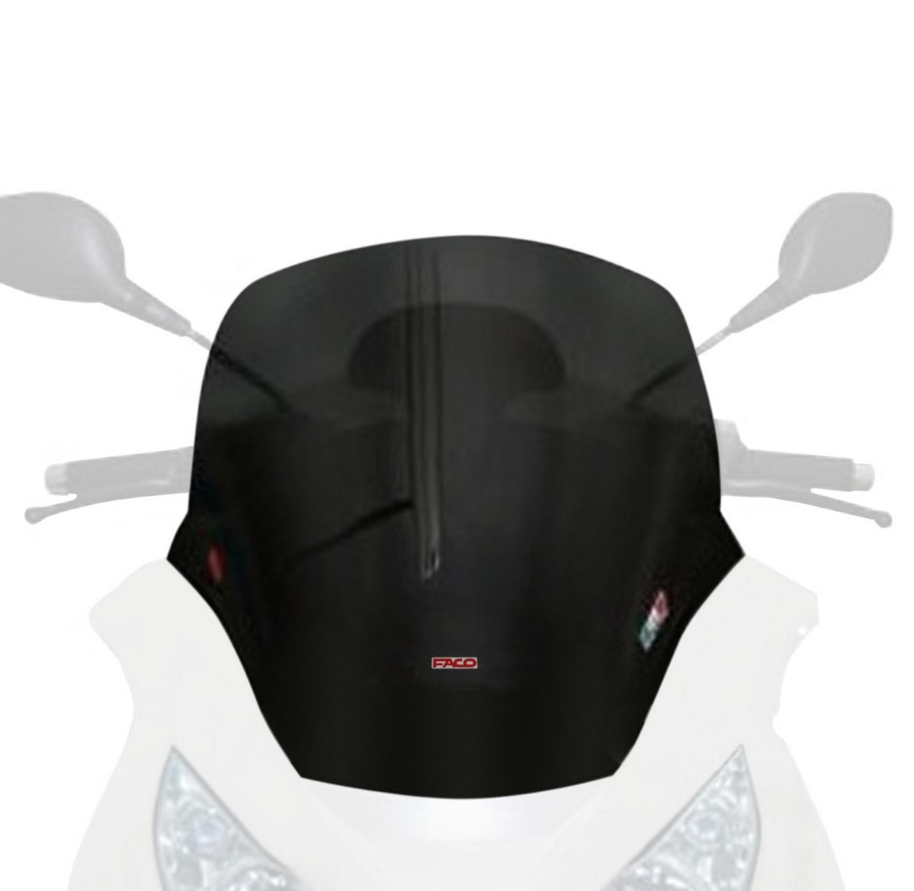 Pare-brise sport fumé pour maxiscooter Piaggio lors de vos trajets urbains