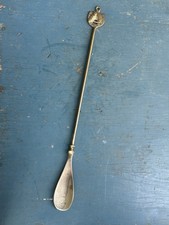 Solid Brass Horse Head HorseShoe Shoe Horn 17 Long - Rare
