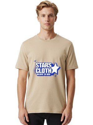 Stars-Cloth Mens Graphic Tee,100% Cotton,Casual Summer Wear