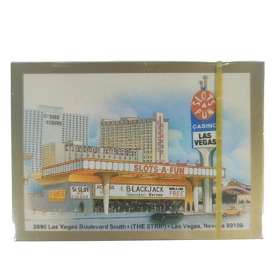 Slots a Fun Casino Spielkarten Kartenspiel Las Vegas Vintage The Strip NEU & OVP