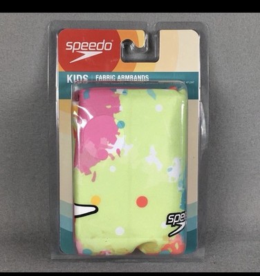 Speedo Kids Fabric Armbands Soft Fabric Flotation Support, Lemon Peel