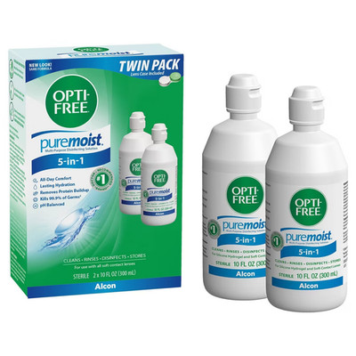 Opti Free Puremoist Multi Purpose Disinfecting Solution Twin Pac 2x 10 oz