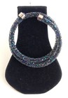 Vintage  Signed Swarovski Silver Tone Sparkly Purple Crystal Bracelet — photo 1