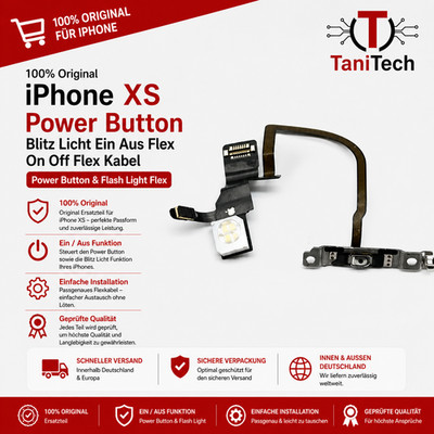 100% Original IPHONE XS Power Button Blitz Licht Ein Aus Flex On Off