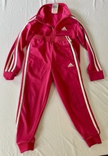 Girls Adidas Tracksuit Set   Size 6   Zip-Up Top  Pants