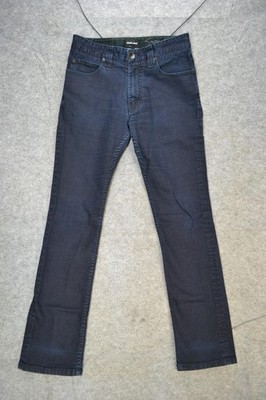 Giorgio Armani Jeans Men 30x30 Dark Blue Stretch Denim Zip Fly Luxury Made Italy