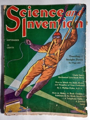Vintage 1930 Science And Invention Magazine September Aviation Vol XVIII 209