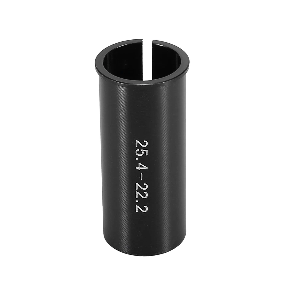 Lot 1 adaptateur tube tige selle vélo 22,2 à 25,4 mm en alliage d'aluum noir - Photo 1/4