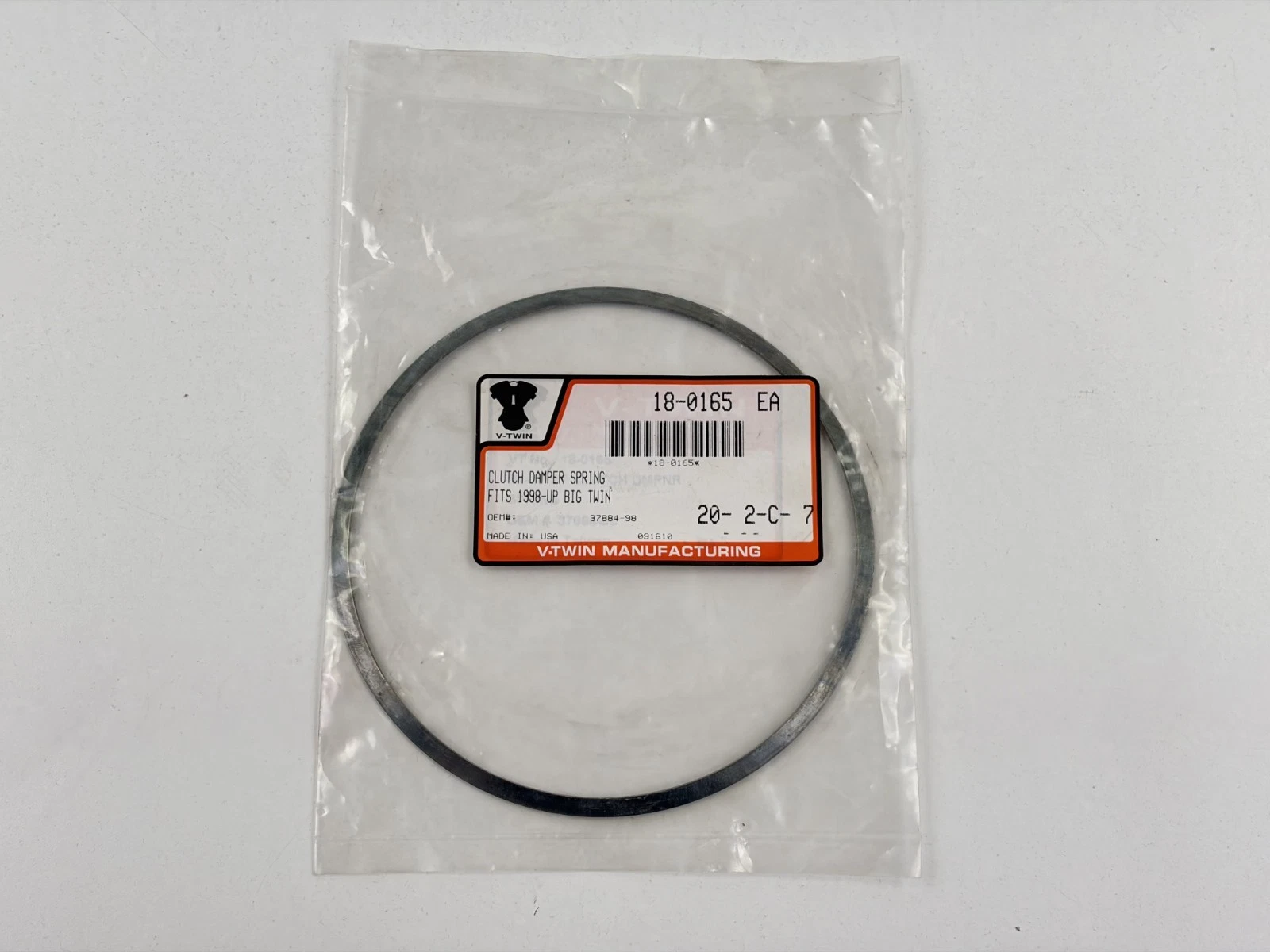 V-Twin 18-0165 Clutch Damper Spring Ring Harley Big Twin 1998-Up