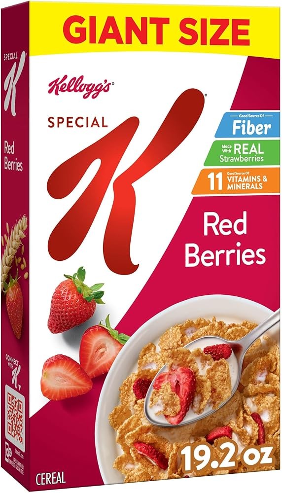 (Free Duty Tax) Kellogg's Special K Red Berries Breakfast Cereal, Good Sourc