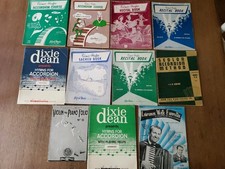Vintage Assorted Accordion  Piano Accordion Books  Sheet Music Lot