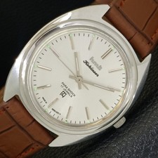 OROLOGIO A CARICA MANUALE VINTAGE HMT KOHINOOR INDIANO DA UOMO QUADRANTE COLORE ARGENTO a440998-2