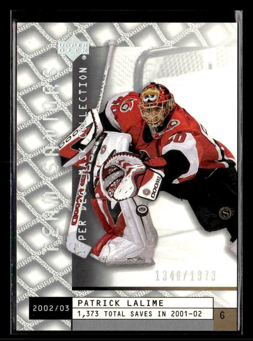 2002-03 Upper Deck Mask Collection - #113 Patrick Lalime SN - Ottawa Senators