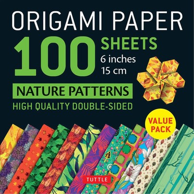 Origami Paper 100 Sheets Nature Patterns 6 (15 CM) | Tuttle Studio | Englisch