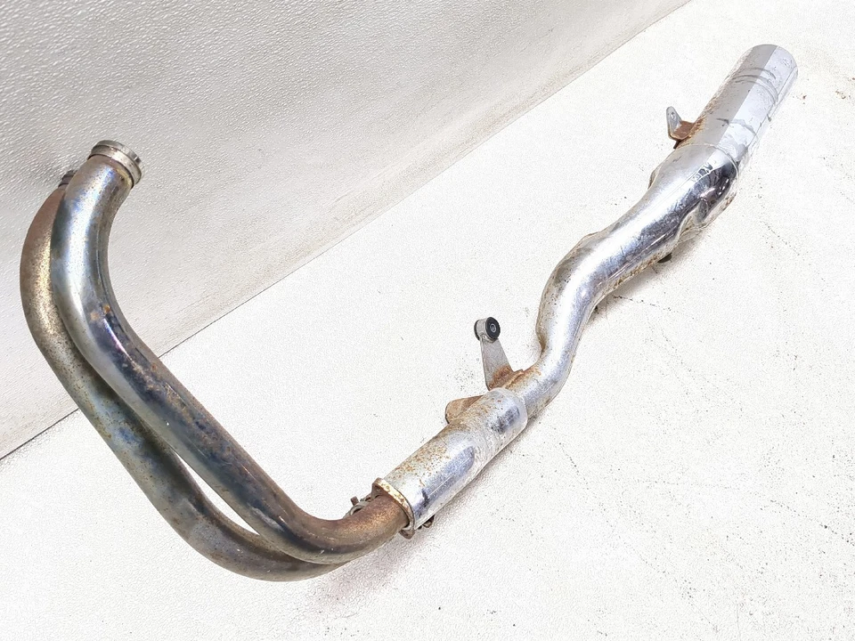 91-93 Suzuki GSX1100 G GSX 1100 Rear Left Full Exhaust Header Pipe Muffler - Image 4 of 4