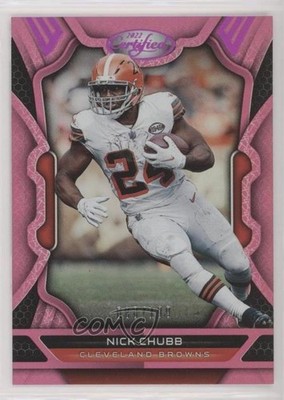 2022 Certified Mirror Pink 80/199 Nick Chubb #23 2qw