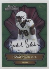 2021 Wild Card Alumination Auto Green /75 Joshuah Bledsoe Josh Bledsoe Auto 06on