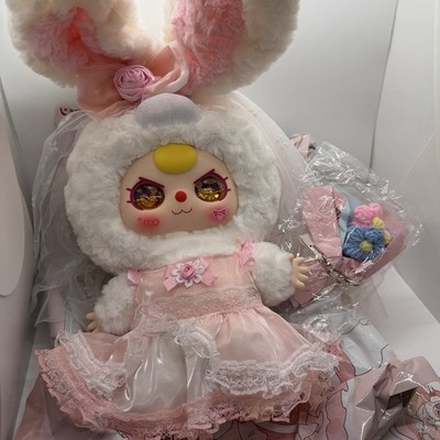 Baby Three Romantic Wedding 400% Confirmed White Bride Rabbit Rare Eyes