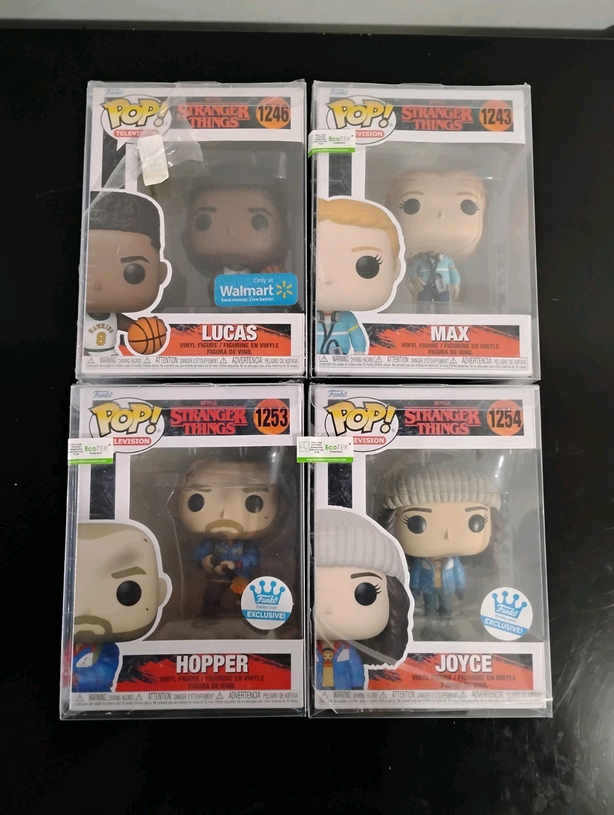 Funko Pop Lot Of 4 Stanger Things Figures Brand New Sealed In Protectors