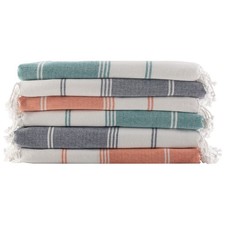 6 Pack Turkish Beach Towels Set Oversized Quick Dry Sand Free for Pool or Travel