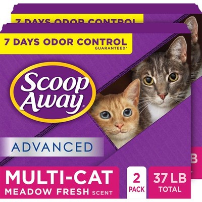 Scoop Away Advanced Multi-Cat White Granules with Pruple & Green Speckles
