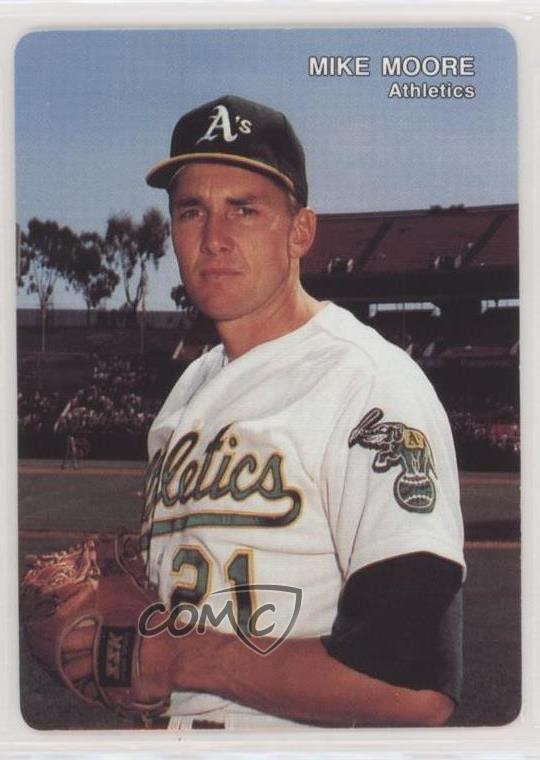 1991 Mother's Cookies Oakland Athletics Mike Moore #11 3c7
