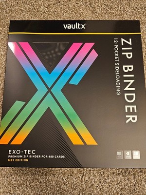 Vault X 12-Pocket Exo-Tec Zip Binder ME1 First Edition   Mega Evolutions