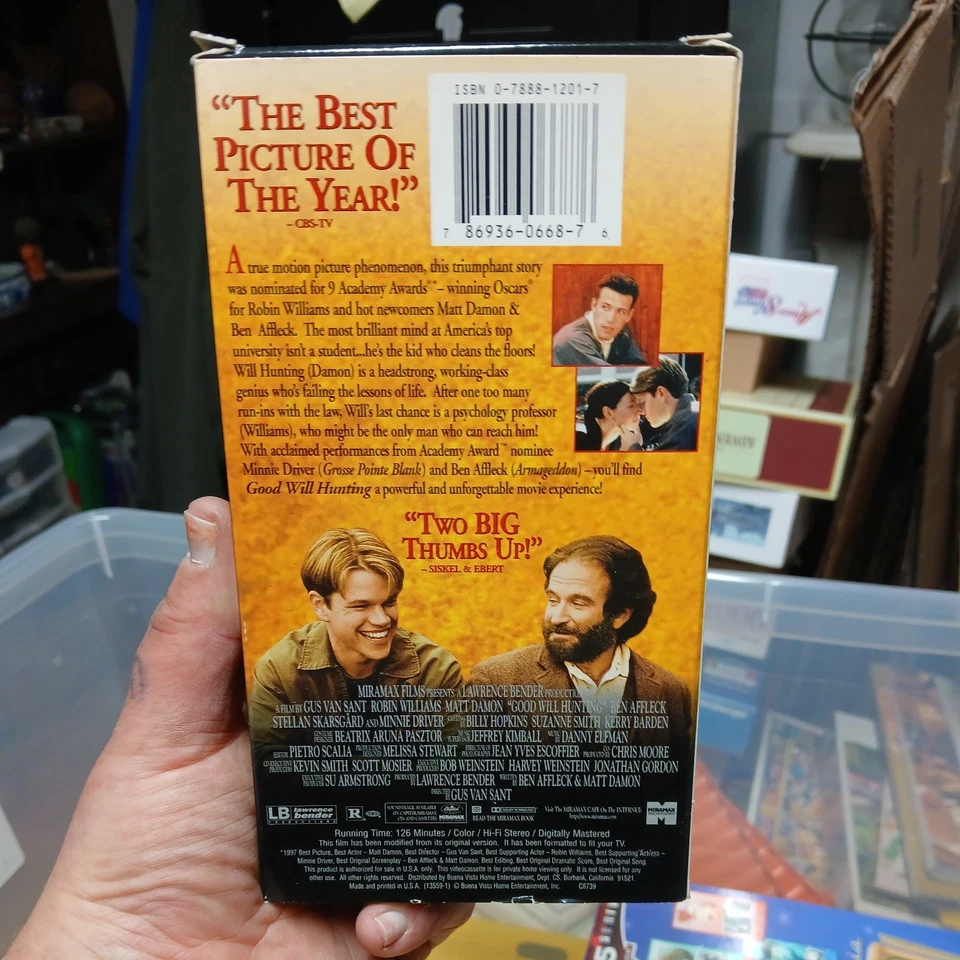 Goodwill Hunting VHS Tape, 1997 - Image 3 of 4