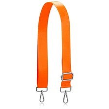 Allzedream Wide Purse Strap Replacement Fluorescent Orange-silver Hardeware