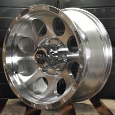 Scale 4x4 S52 16x8 6x5.5 6x139.7 0 Offset Machined Silver 8 Holes Truck 4 Wheels Scale 4x4 S52 16x8 6x5.5 6x139.7 0 Offset Machined Silver 8 Holes Truck 4 Wheels